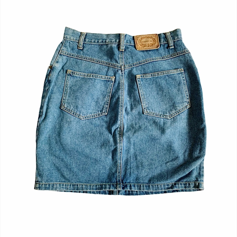 Vintage Runaway Bay Denim Skirt Sz 10 - Picture 6 of 12